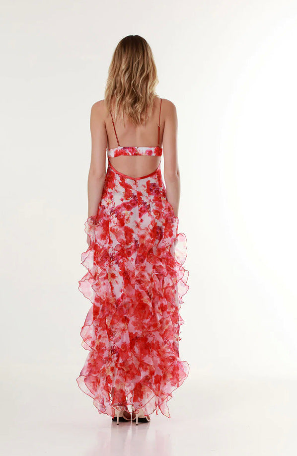 Dreamy Floral Off-Shoulder Gown