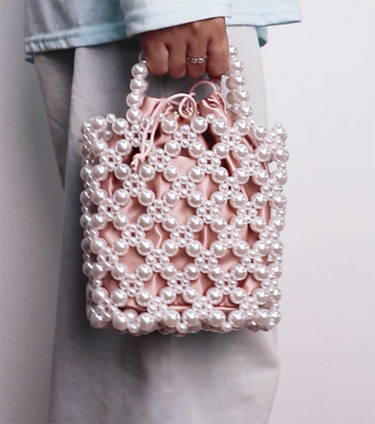 Handmade Beaded Tote Bag