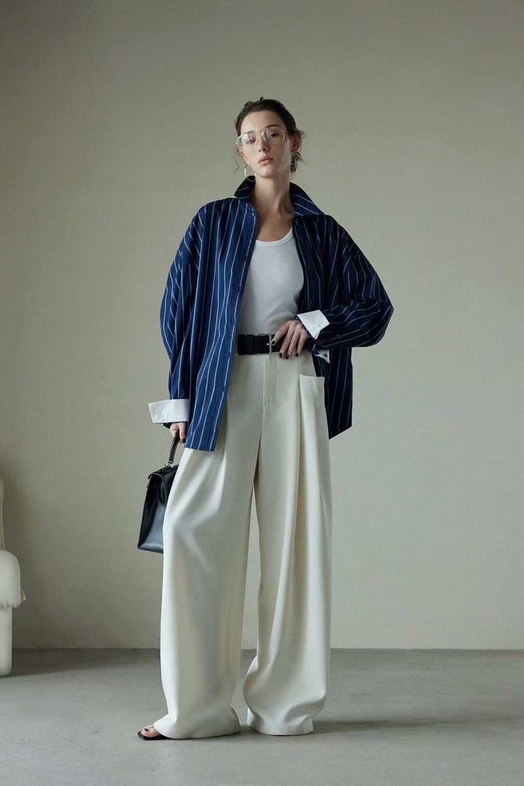 Elegant Casual Striped Shirt