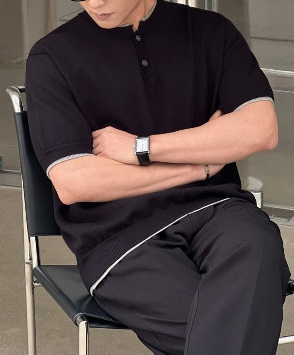 Men's False Two Piece Knit T-Shirt