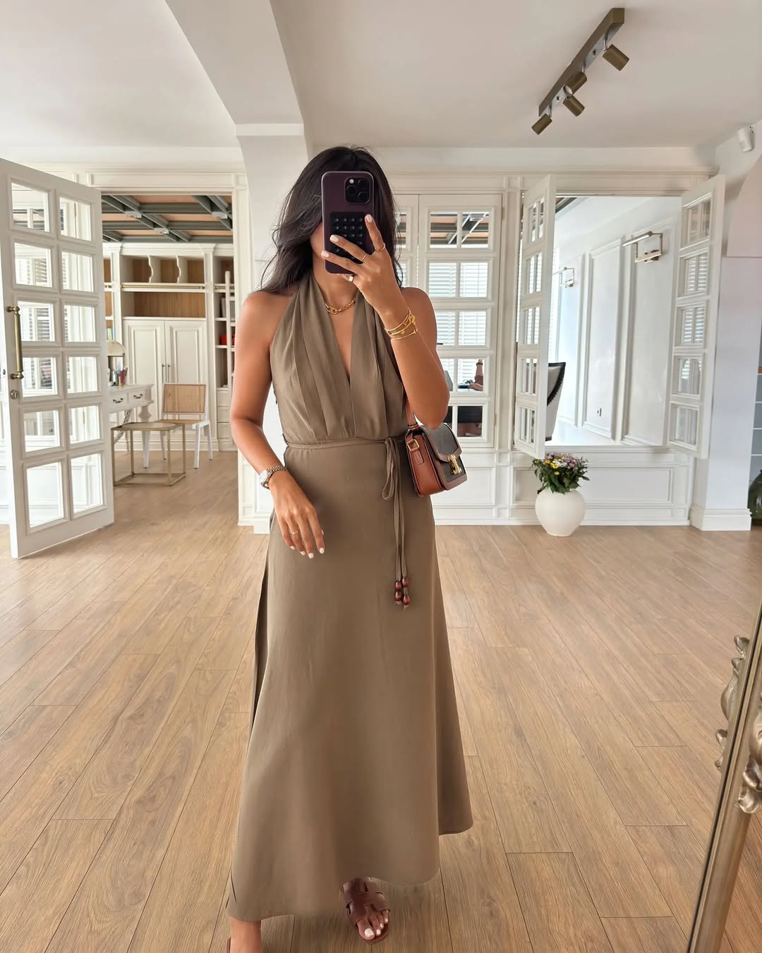 Neckline Waist Dress