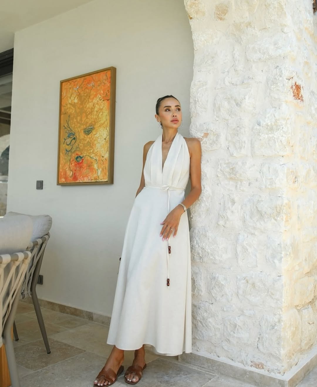 Neckline Waist Dress