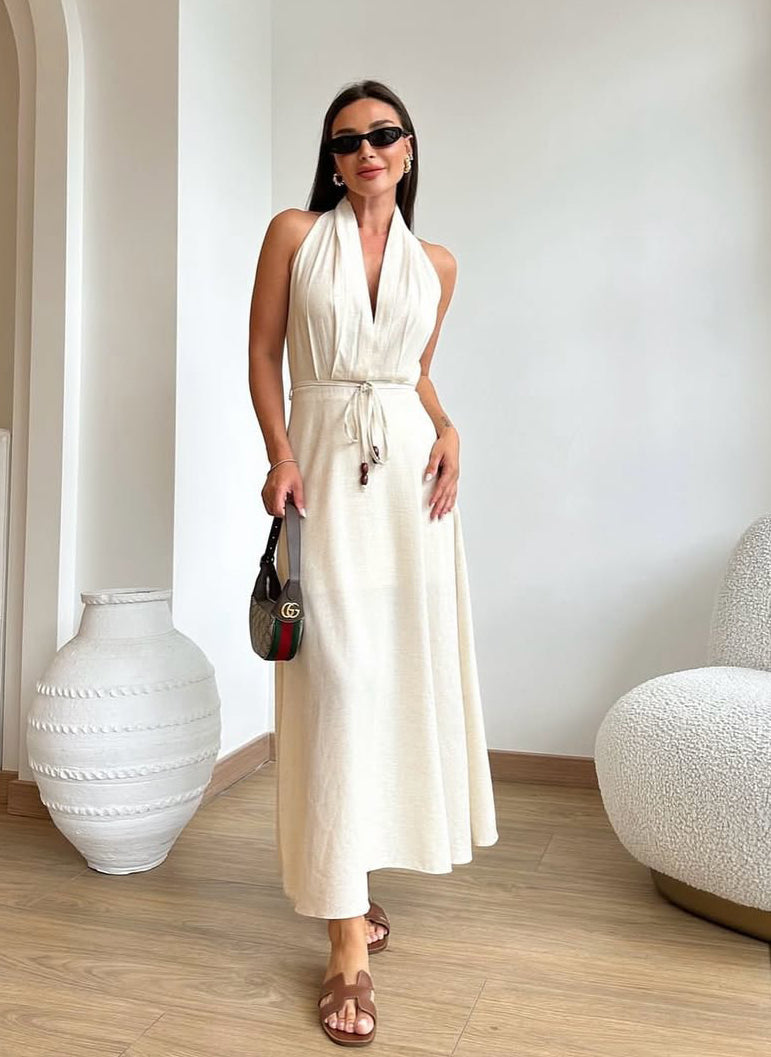 Neckline Waist Dress