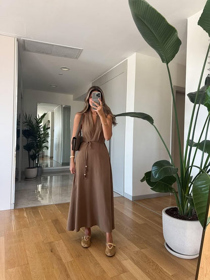 Neckline Waist Dress