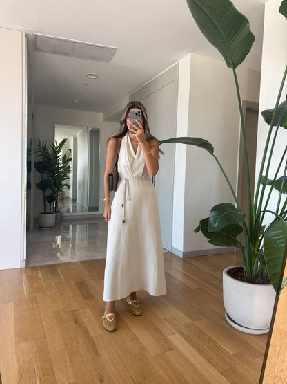 Neckline Waist Dress