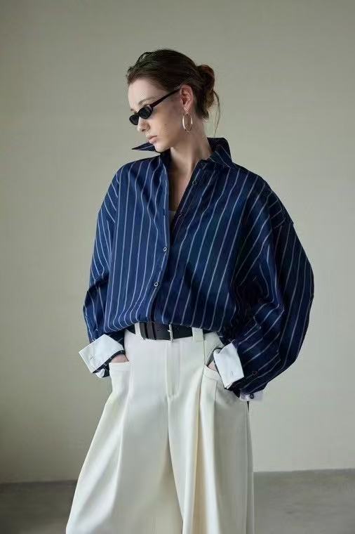 Elegant Casual Striped Shirt