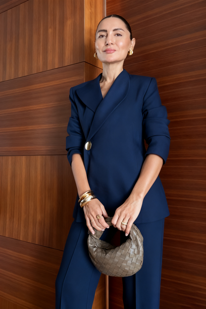 Women’s Chic Blazer Two-Piece Set – Elegant Office & Casual Suit