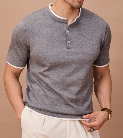 Men's False Two Piece Knit T-Shirt