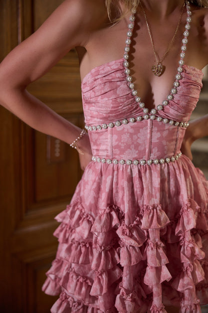 Chic French Tie-Up Dress