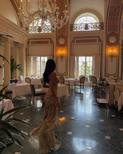 Elegant Floral Wrap Dress