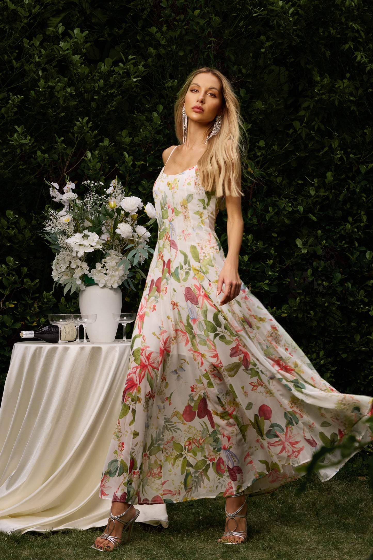 Floral Camisole Maxi Dress