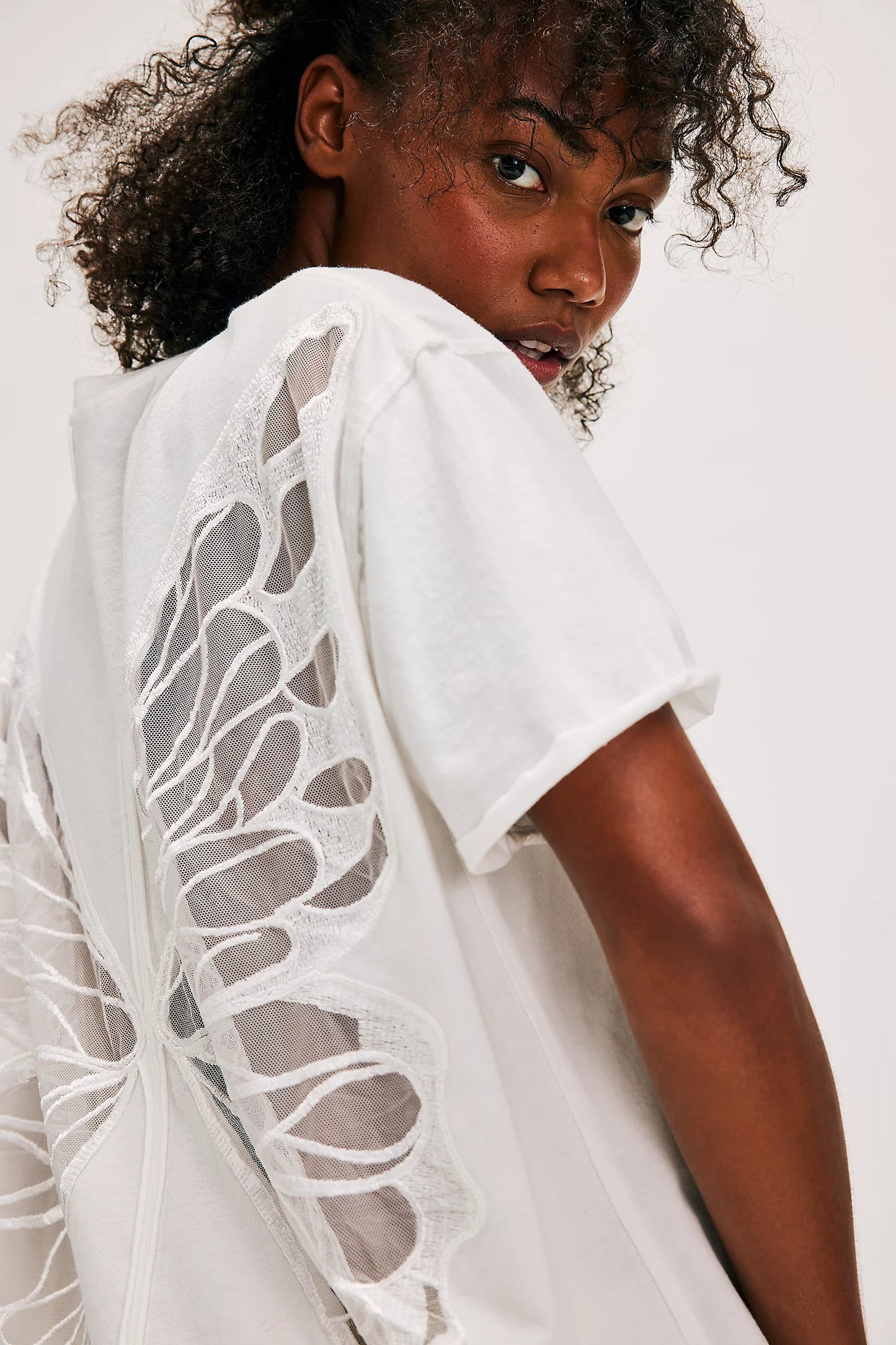 Back Cutout 3D Butterfly Streetwear T-Shirt