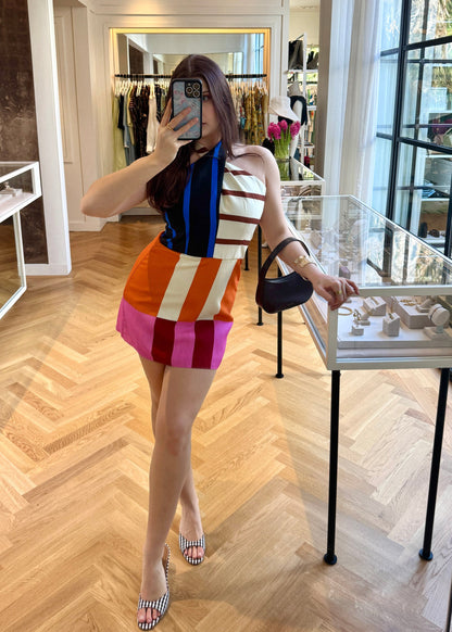 Tie-Waist Sleeveless Linen Dress