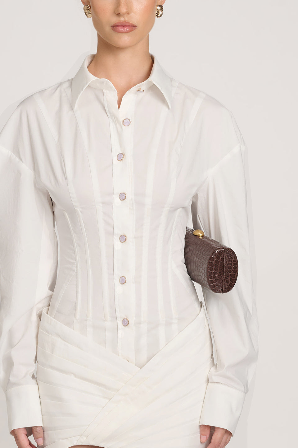 Elegant Slim-Fit Shirt Dress