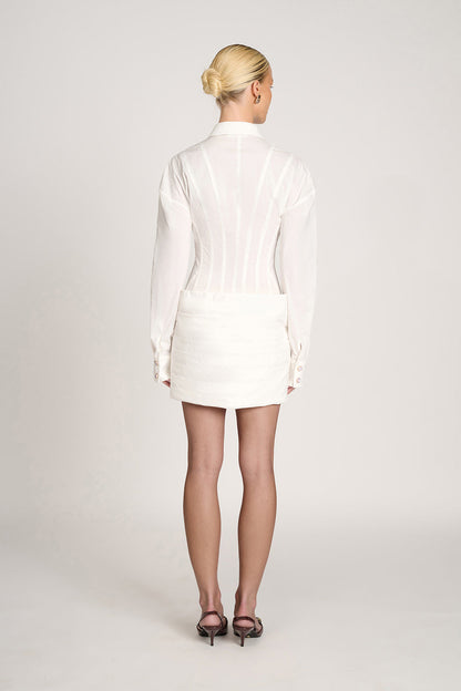 Elegant Slim-Fit Shirt Dress