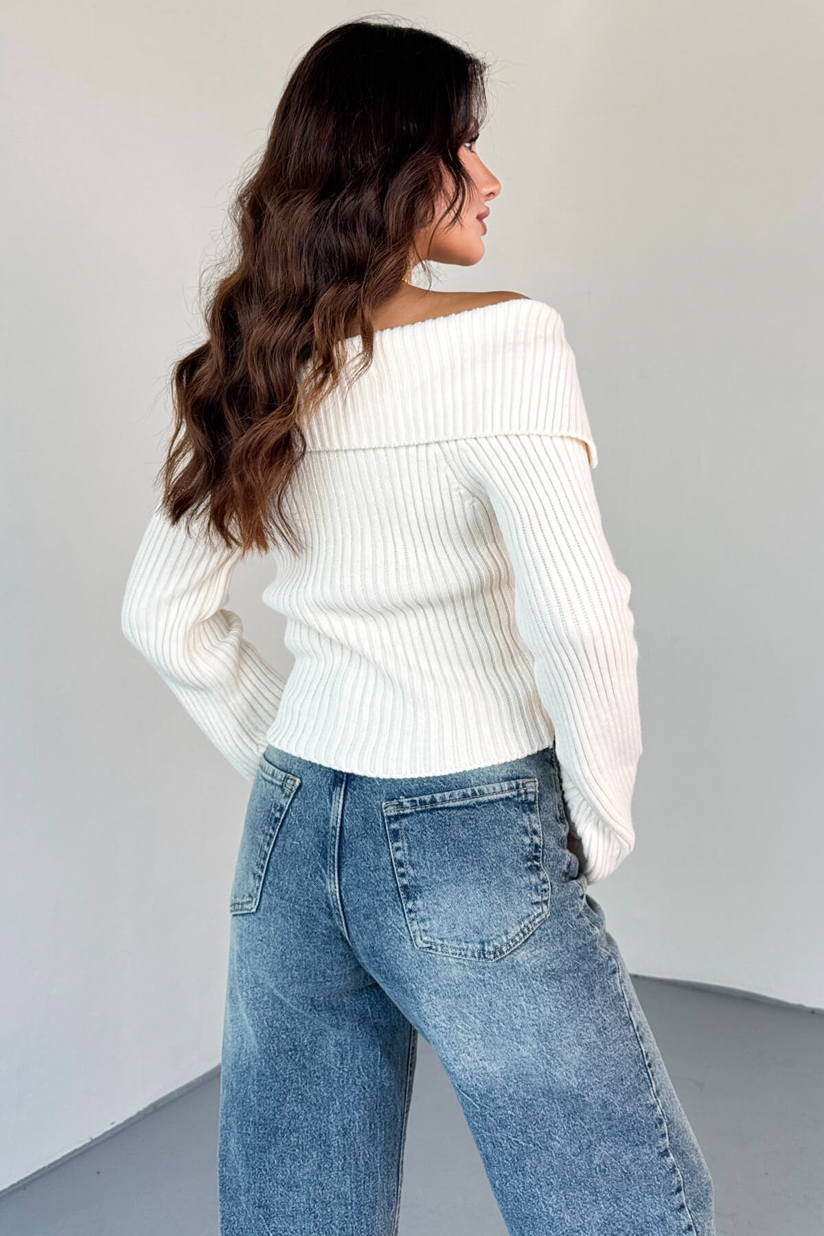 Design-Forward Double-Zip Ribbed Knit Cardigan