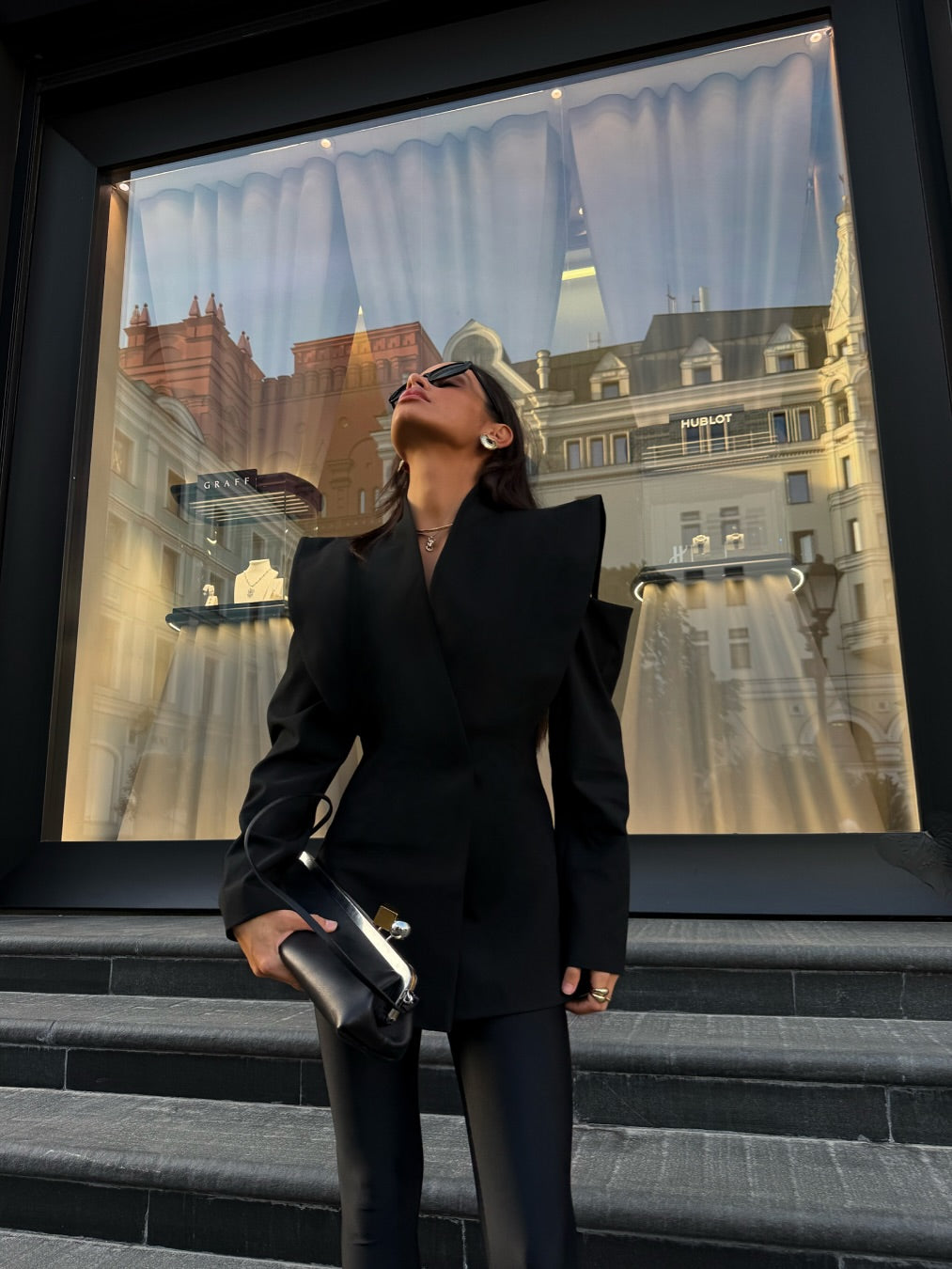 Autumn Winter Elegant Long Blazer Coat – Modern Women’s Tailored Fashion