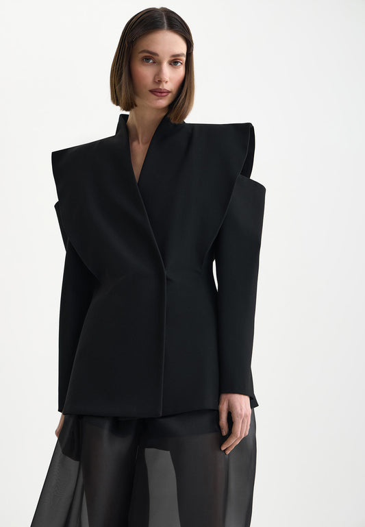 Autumn Winter Elegant Long Blazer Coat – Modern Women’s Tailored Fashion