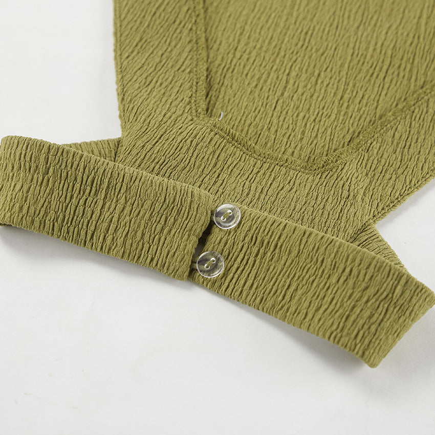 Halter Top + Wide-Leg Pants Set