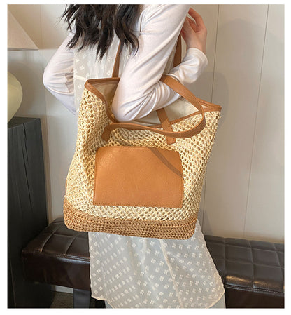 Hollow Casual Large-Capacity Tote Bag