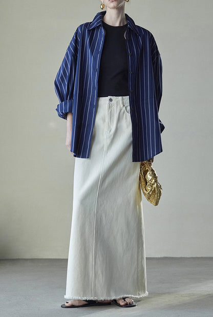 Elegant Casual Striped Shirt