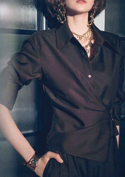 Creative Waist-Tie Shirt