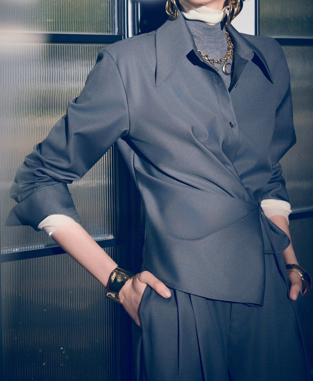 Creative Waist-Tie Shirt