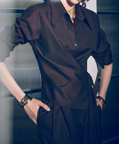 Creative Waist-Tie Shirt