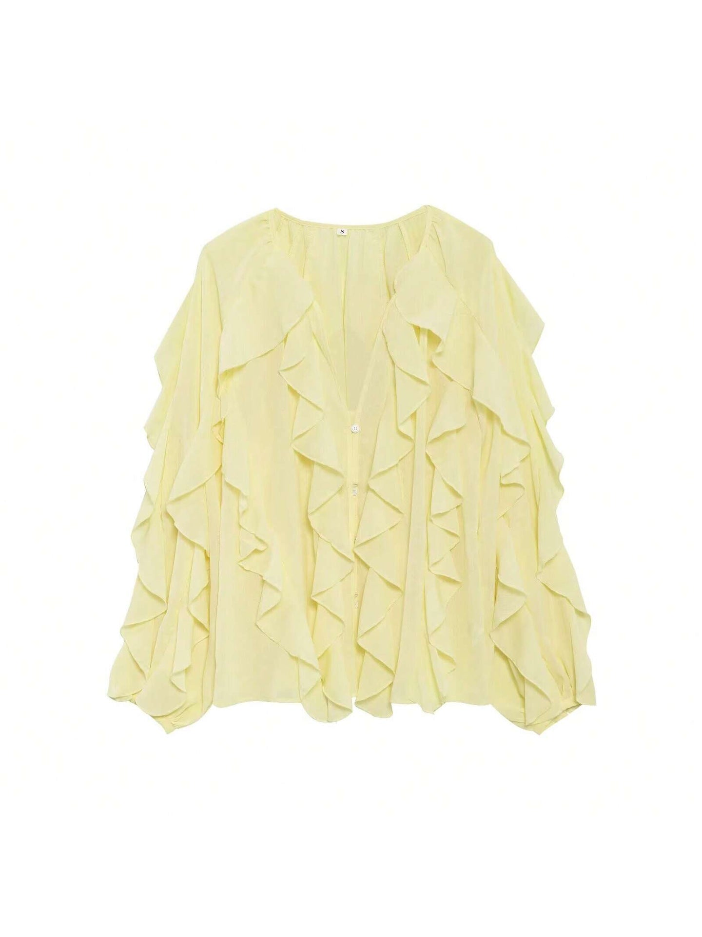 Layered solid color flowing shirt