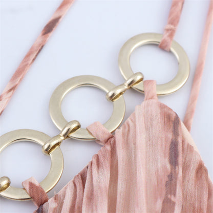 Ring Tie-Dye Halter Dress