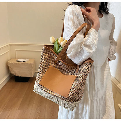 Hollow Casual Large-Capacity Tote Bag