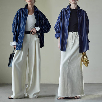 Elegant Casual Striped Shirt