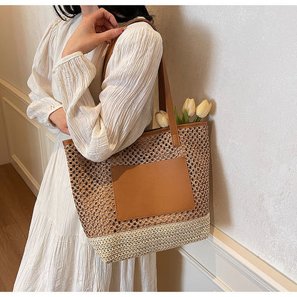 Hollow Casual Large-Capacity Tote Bag