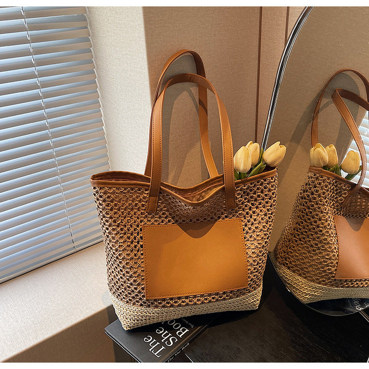 Hollow Casual Large-Capacity Tote Bag