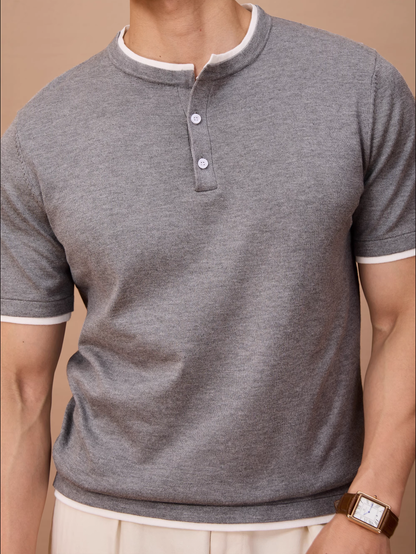 Men's False Two Piece Knit T-Shirt