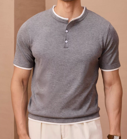 Men's False Two Piece Knit T-Shirt