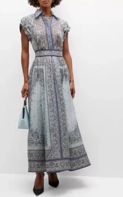 Chic Print Skirt Set