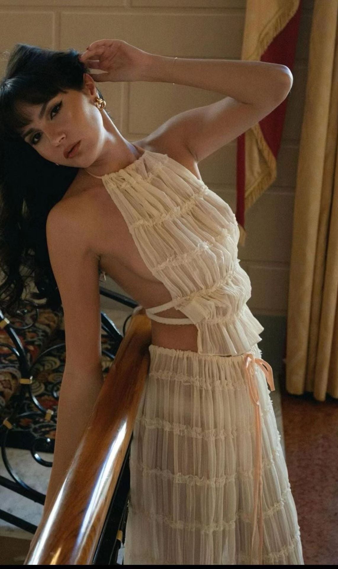 Glamour Backless Skirt Set