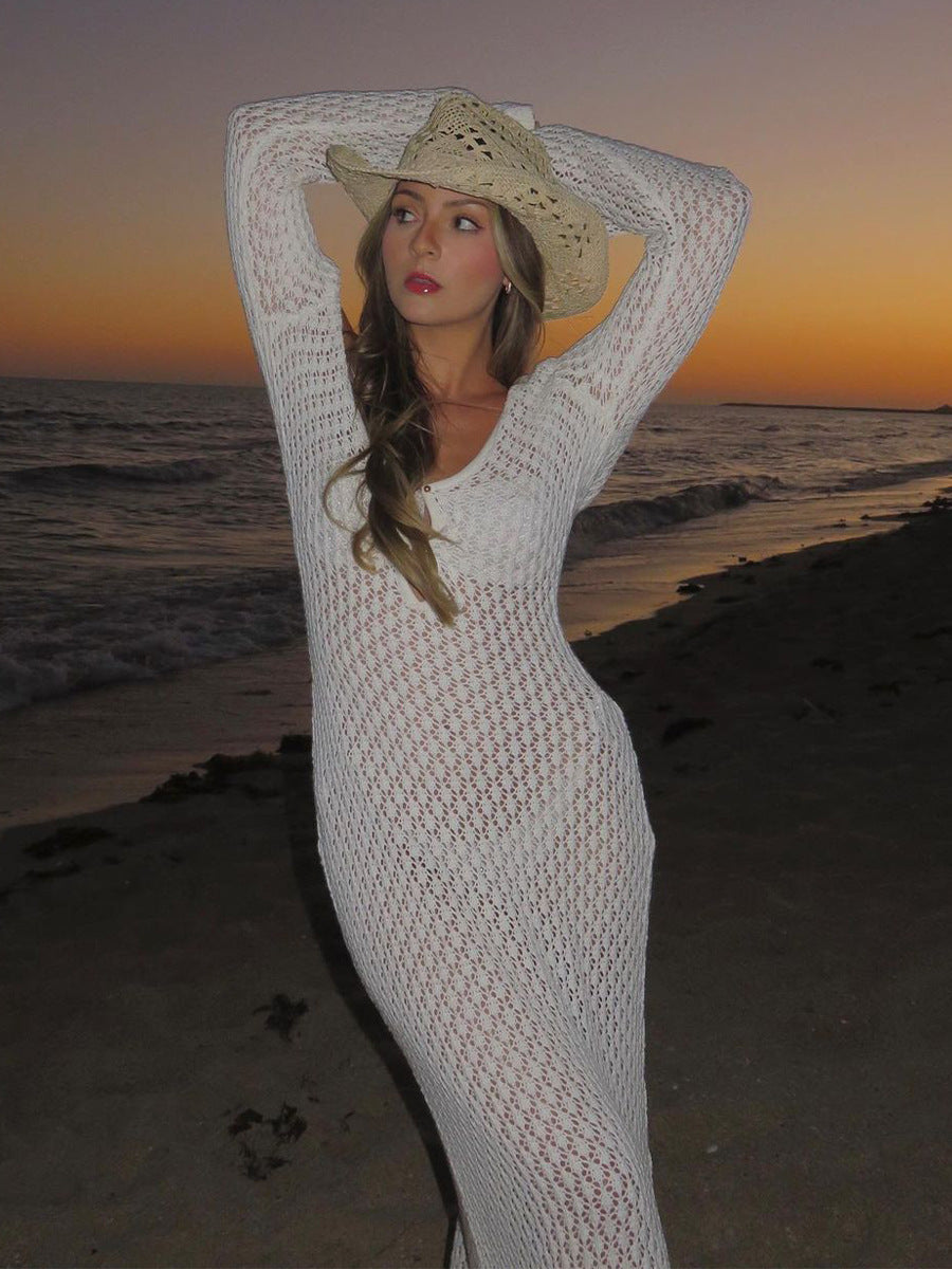 Dreamy White Crochet Dress