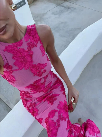 Amara's Dreamy Pink Dress