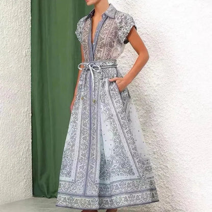 Chic Print Skirt Set