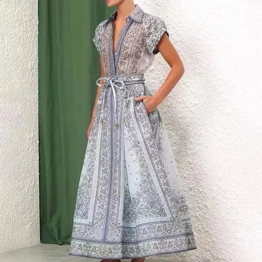 Chic Print Skirt Set