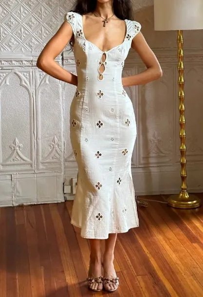 Elegant Vintage Fishtail Skirt