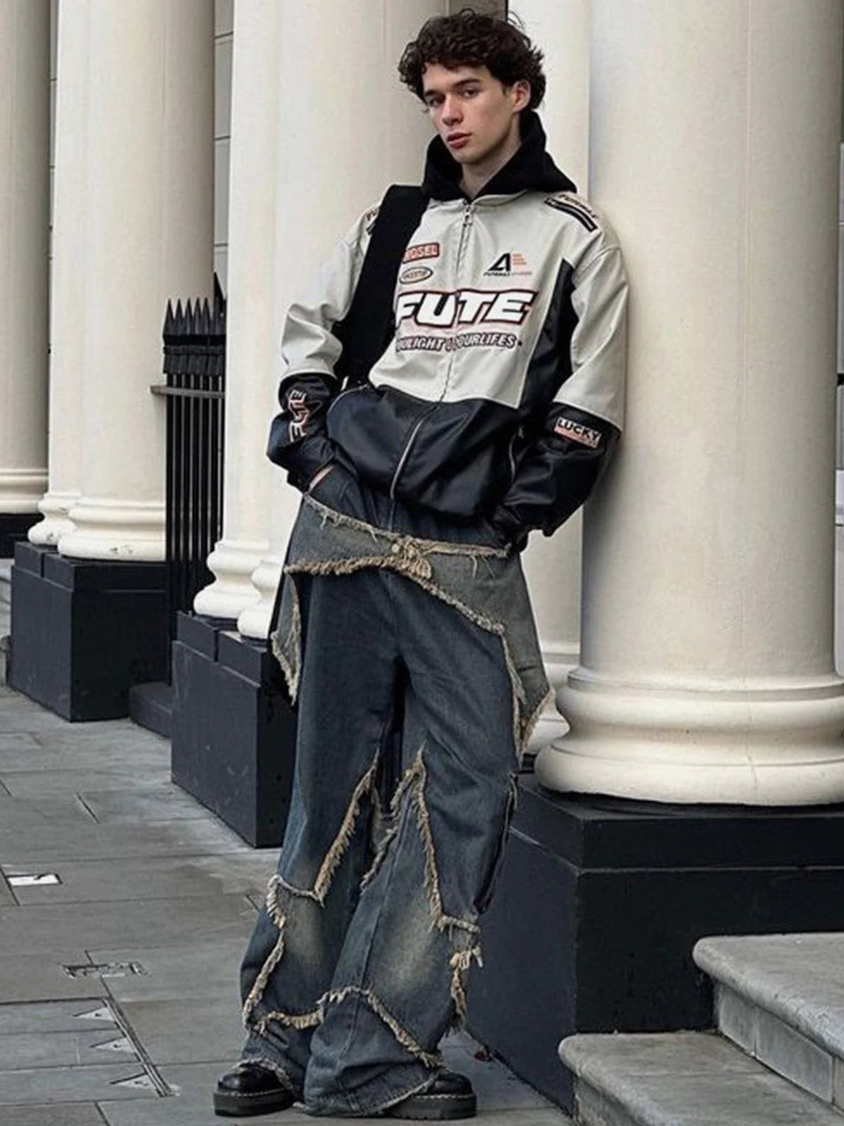 Starry Glam Patchwork Jeans