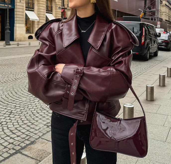 Timeless Red Leather Jacket