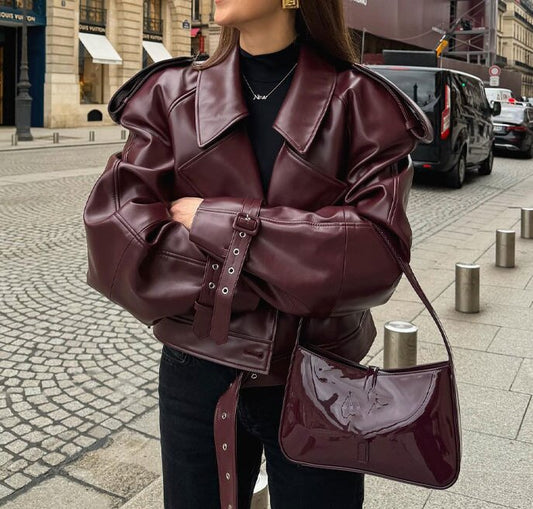 Timeless Red Leather Jacket
