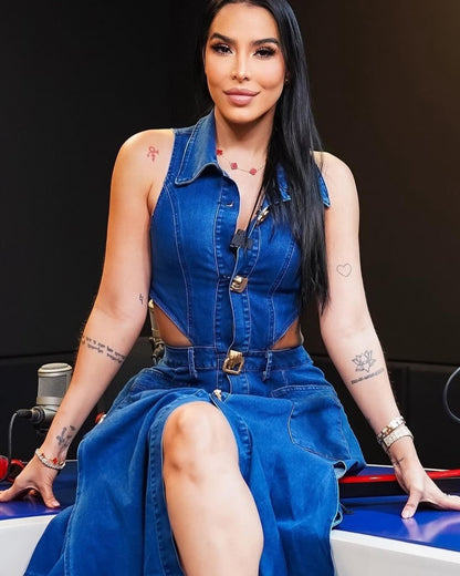 Denim One-piece Dress