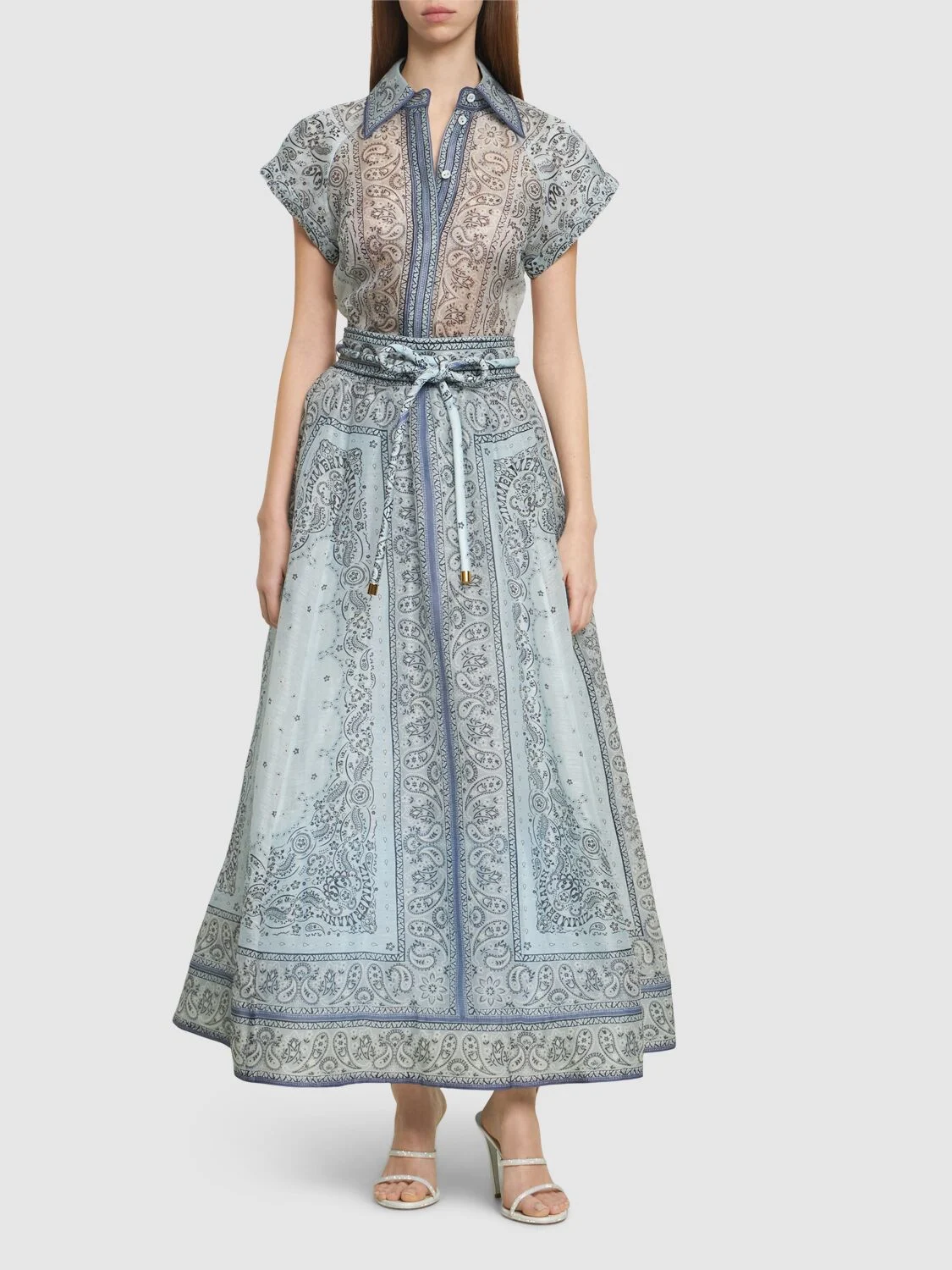 Chic Print Skirt Set