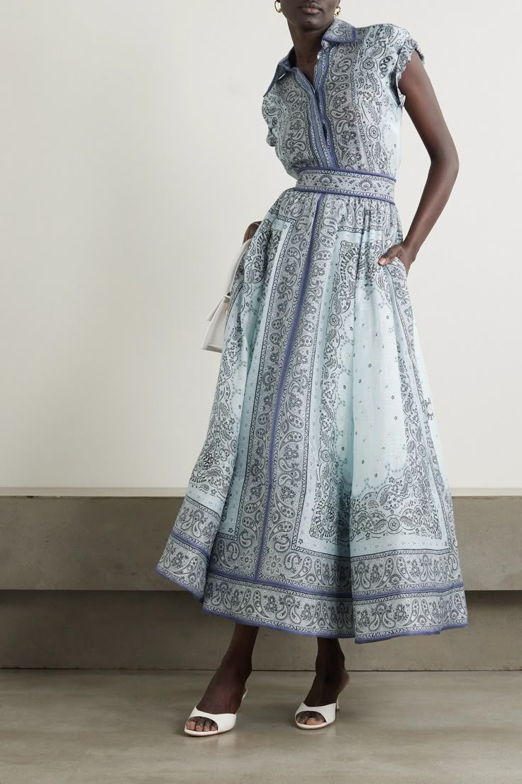 Chic Print Skirt Set