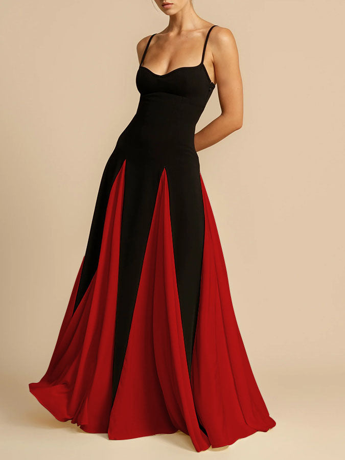 Elegant Flow Halter Dress